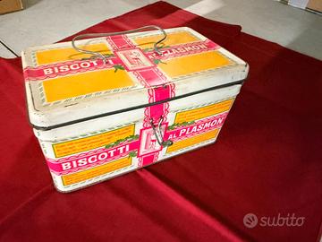 Scatola vintage Plasmon in latta  – Anni ’50/’60