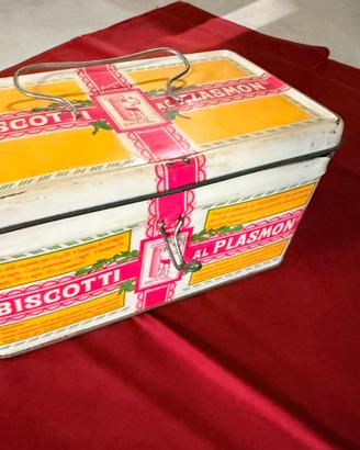 Scatola vintage Plasmon in latta  – Anni ’50/’60