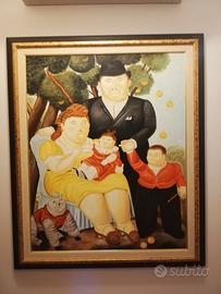 Quadro falso d’autore “Famiglia” di Botero