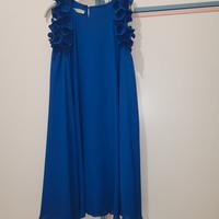 Vestito blu con rouge