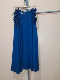 Vestito blu con rouge