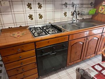 Cucina componibile legno massello/impiallacciatura