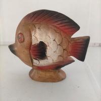 Pesciolino in legno intarsiato