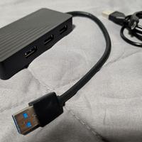 UGREEN Hub USB 3.0 3 porte + lettore schede SD TF