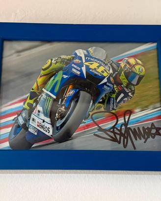 Fotografia autografata da Valentino Rossi