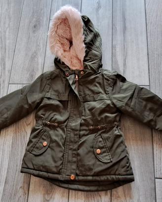 Parka verde bambina BlueKids
