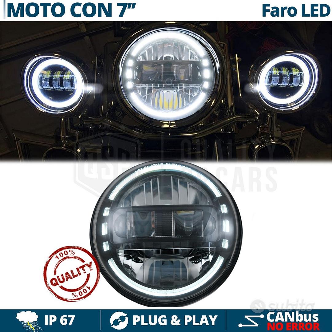 Subito - RT ITALIA CARS - Faro LED Moto Omologato Tondo da 7 Pollici  12.000L - Accessori Auto In vendita a Bari