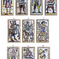 Mattonella riggiola carte gioco asso Caltagirone