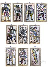 Mattonella riggiola carte gioco asso Caltagirone