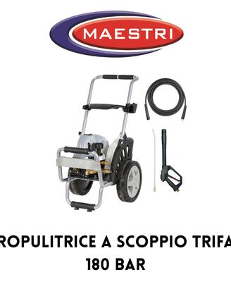 IDROPULITRICE A SCOPPIO TRIFASE 180 BAR