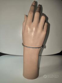 Bracciale in argento con zirconi 