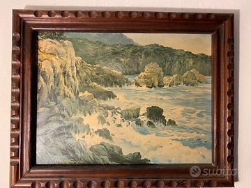 Dipinto di José Coll Sotomayor con cornice