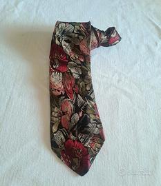 Cravatta vintage floreale jacquard  canasta