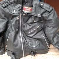 chiodo in pelle 