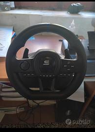 Volante con pedaliera