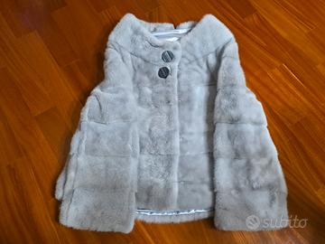 Pelliccia corta vero Visone 100% SAGA FURS nuova