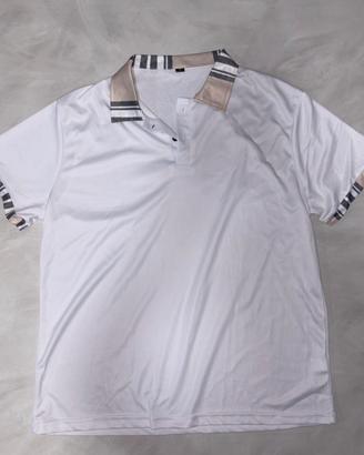 Polo bianca Burberry