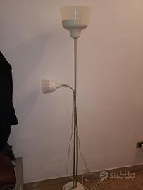 lampada da terra a doppia luce vintage ilea