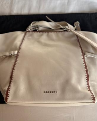 Borsa Orciani bianco panna