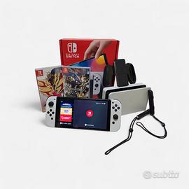 Nintendo Switch OLED Bianca + 2 giochi