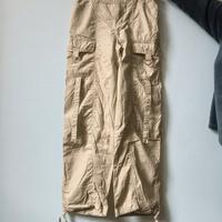 Pantaloni cargo beige