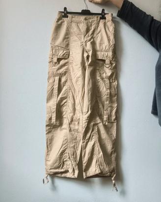 Pantaloni cargo beige