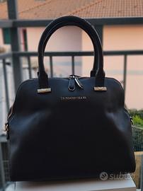 Borsa a Mano/Bauletto Trussardi Jeans Nera Eco-Pel