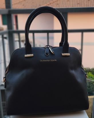 Borsa a Mano/Bauletto Trussardi Jeans Nera Eco-Pel
