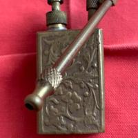 Pipa ad acqua in ottone lavorata vintage