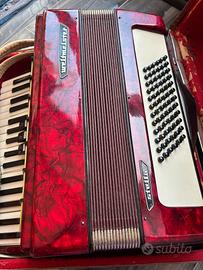 Fisarmonica Weiltmeister rossa – vintage tedesca