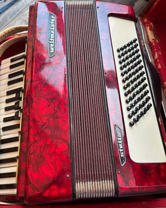 Fisarmonica Weiltmeister rossa – vintage tedesca