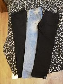 lotto 3 jeans lunghi uomo ragazzo XL XXL 
