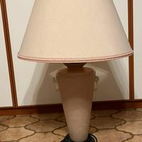 Lampada maxi con paralume di stoffa