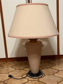 Lampada maxi con paralume di stoffa