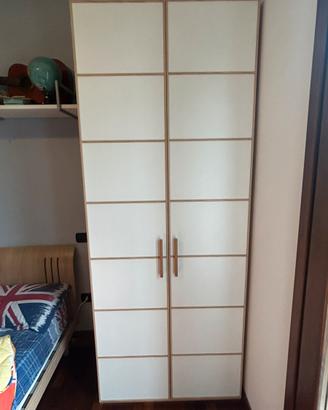 armadio + letto singolo con materasso