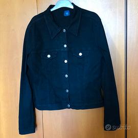 Giubbotto nero denim