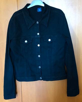 Giubbotto nero denim