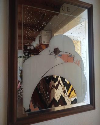 Specchio Vintage VOGUE 58x77 - Cover Art Déco