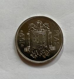 Moneta 100 Pesetas anno 1975