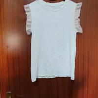 maglia a maniche corte bianca