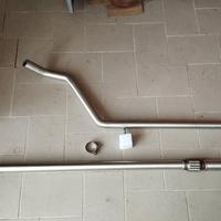 Scarico centrale sportivo inox Fiat 500 ford Ka