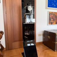 Colonna plexiglas nera + mensole design moderno