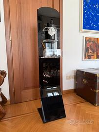 Colonna plexiglas nera + mensole design moderno