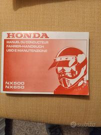 Manuale honda nx 500  nx650 dominator