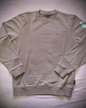 Felpa Napapijri verde senza cappuccio M