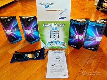 4 OCCHIALI 3D Samsung + 4 film Blu-Rey di SHREK