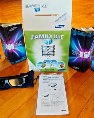 4 OCCHIALI 3D Samsung + 4 film Blu-Rey di SHREK