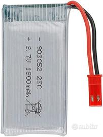 Batteria Li-Po 3.7V 1800mAh 25C | Con spina JST