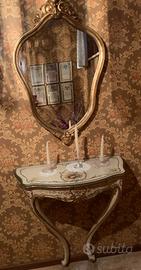 Consolle con specchio stile veneziano