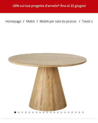 Tavolo a fungo rotondo Maison du Monde NOGOBO